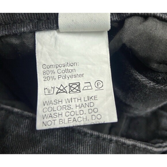 RUMWE Jeans Womens Large12-14 Black Graphic Print unique Gangsta Hip Hop Rare - Picture 7 of 11